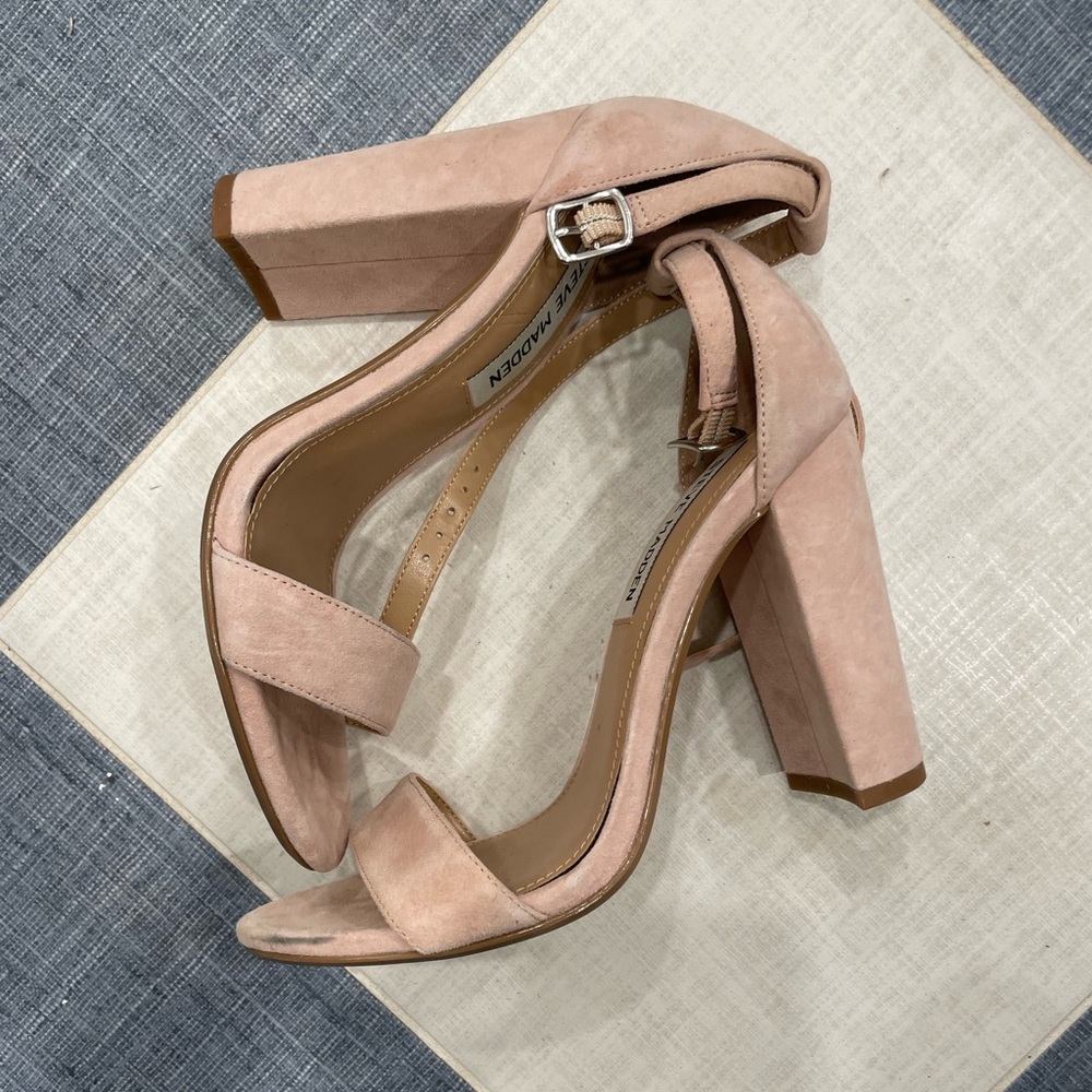 Steve Madden Blush Pink Heeled Sandals